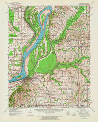 Hickman 1954 topographic map thumbnail