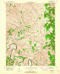 Hillsboro 1951 topographic map thumbnail