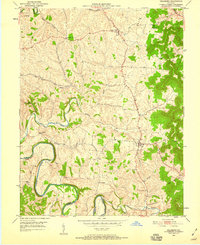 Hillsboro 1951 topographic map thumbnail