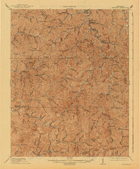 Hindman 1915 topographic map thumbnail
