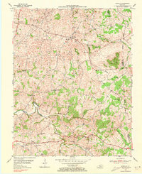 Hiseville 1954 topographic map thumbnail