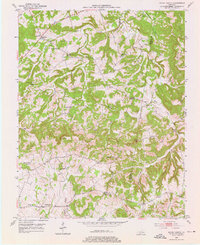 Honey Grove 1952 topographic map thumbnail