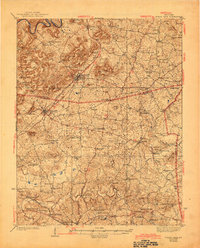 Horse Cave 1938 topographic map thumbnail