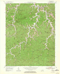 Inez 1954 topographic map thumbnail