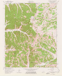 Johnson Hollow 1957 topographic map thumbnail