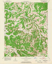 Kirkmansville 1953 topographic map thumbnail