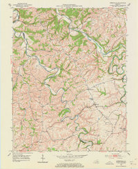 Kirksville 1952 topographic map thumbnail