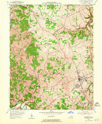 Lawrenceburg 1954 topographic map thumbnail