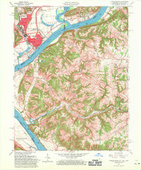 Lawrenceburg 1961 topographic map thumbnail
