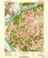 Lawrenceburg 1951 topographic map thumbnail