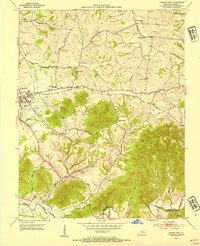 Lebanon East 1953 topographic map thumbnail