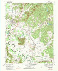 Lebanon Junction 1967 topographic map thumbnail