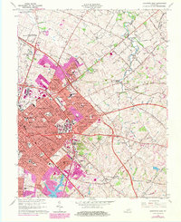 Lexington East 1965 topographic map thumbnail