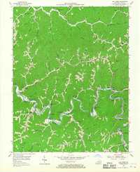 Lick Creek 1954 topographic map thumbnail