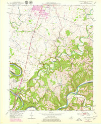 Little Hickman 1952 topographic map thumbnail