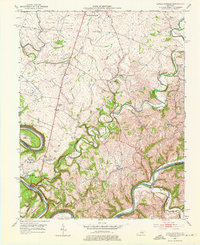 Little Hickman 1952 topographic map thumbnail