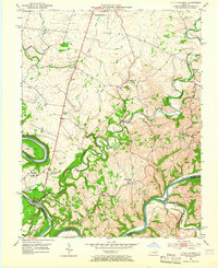 Little Hickman 1952 topographic map thumbnail