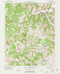 Loretto 1953 topographic map thumbnail