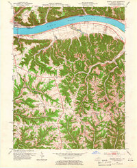Madison East 1953 topographic map thumbnail