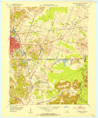 Madisonville East 1953 topographic map thumbnail
