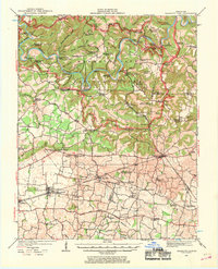 Mammoth Cave 1922 topographic map thumbnail