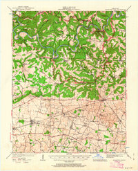 Mammoth Cave 1922 topographic map thumbnail