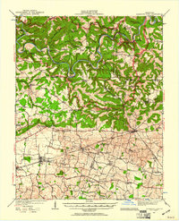 Mammoth Cave 1922 topographic map thumbnail
