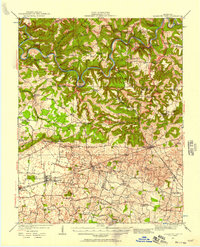 Mammoth Cave 1922 topographic map thumbnail