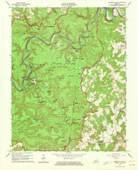 Mammoth Cave 1965 topographic map thumbnail