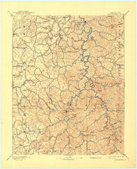 Manchester 1891 topographic map thumbnail
