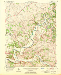 Maud 1953 topographic map thumbnail
