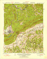 Middlesboro 1927 topographic map thumbnail