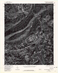 Middlesboro South 1976 topographic map thumbnail