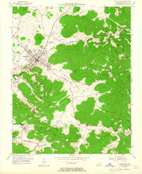 Monticello 1953 topographic map thumbnail