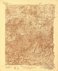 Munfordville 1934 topographic map thumbnail