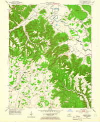 Nelsonville 1953 topographic map thumbnail