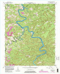 Nevelsville 1954 topographic map thumbnail