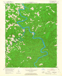 Nevelsville 1954 topographic map thumbnail