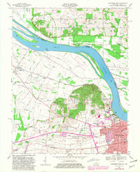 Owensboro West 1968 topographic map thumbnail