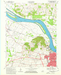 Owensboro West 1968 topographic map thumbnail