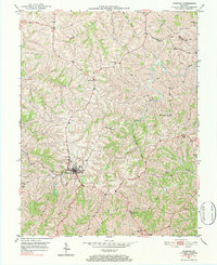 Owenton 1950 topographic map thumbnail