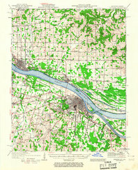 Paducah 1926 topographic map thumbnail