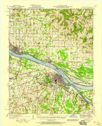 Paducah 1940 topographic map thumbnail