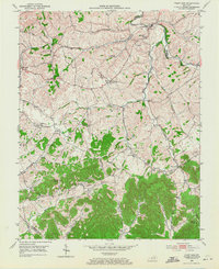 Paint Lick 1952 topographic map thumbnail