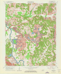 Paradise 1963 topographic map thumbnail
