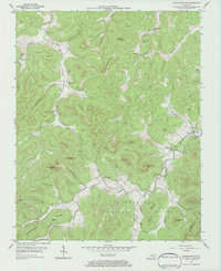 Parmleysville 1954 topographic map thumbnail