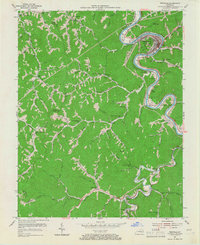 Pikeville 1954 topographic map thumbnail