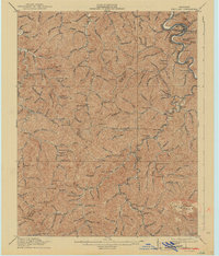 Pikeville 1916 topographic map thumbnail