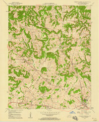 Pleasant Green Hill 1957 topographic map thumbnail