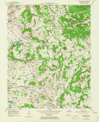 Princeton East 1954 topographic map thumbnail